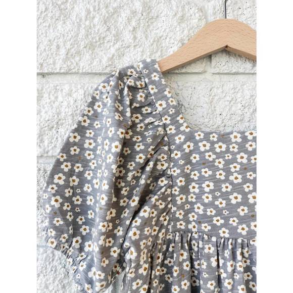 NEW RYLEE + CRU girl's brea dress in blue ditsy - Picture 2 of 3